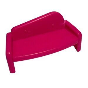 Dollhouse Miniature Pink Couch By Mattel Plastic 2009 Sofa 3"
